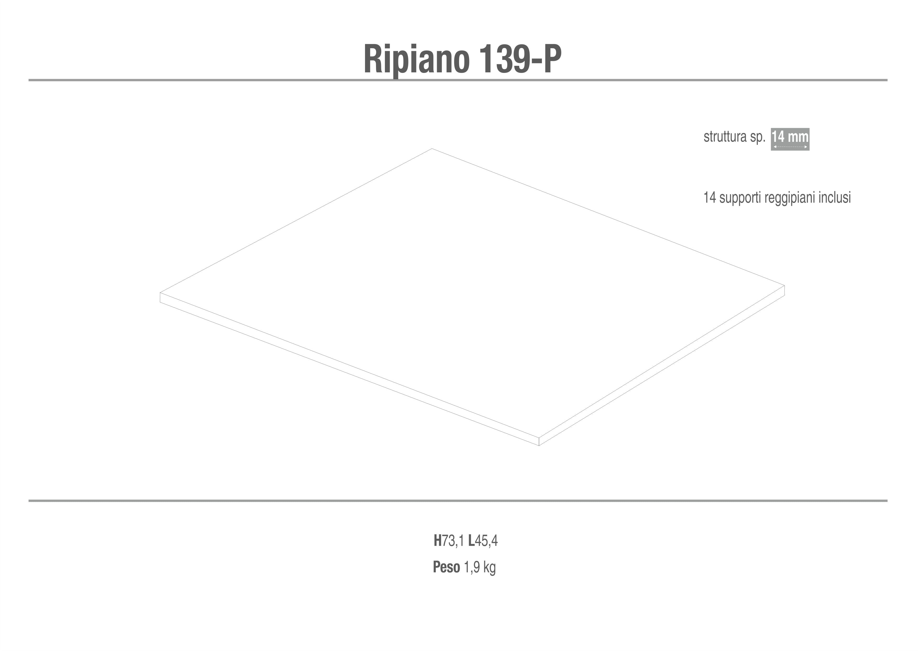 RIPIANO CON SUPPORTI 139-P