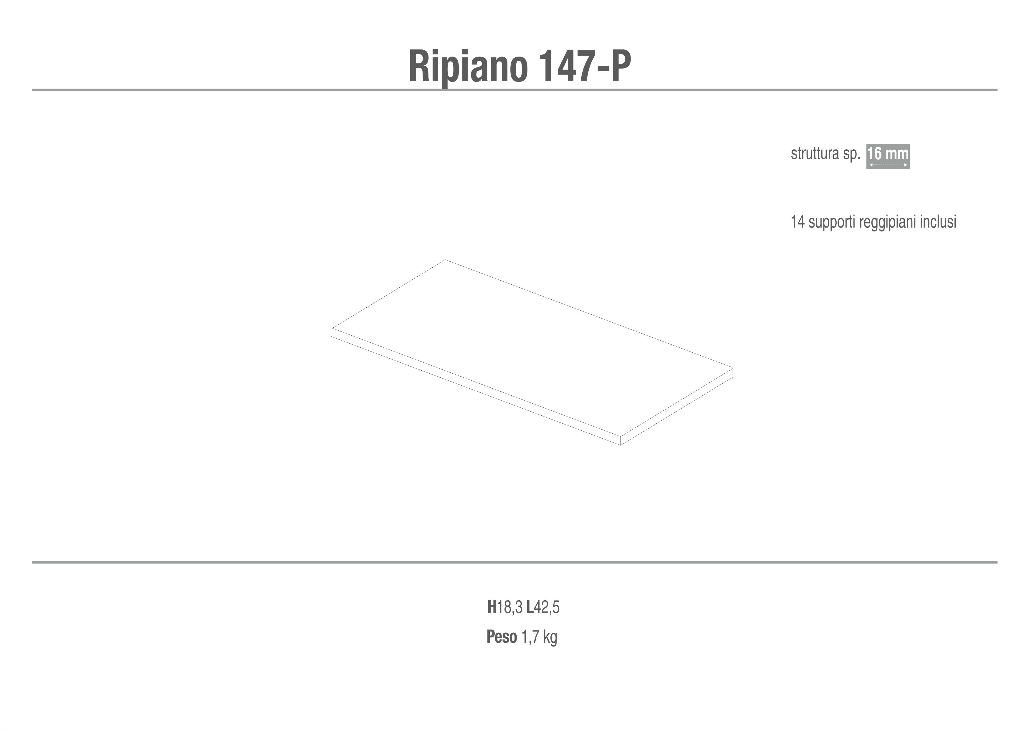 RIPIANO CON SUPPORTI 147BF-P
