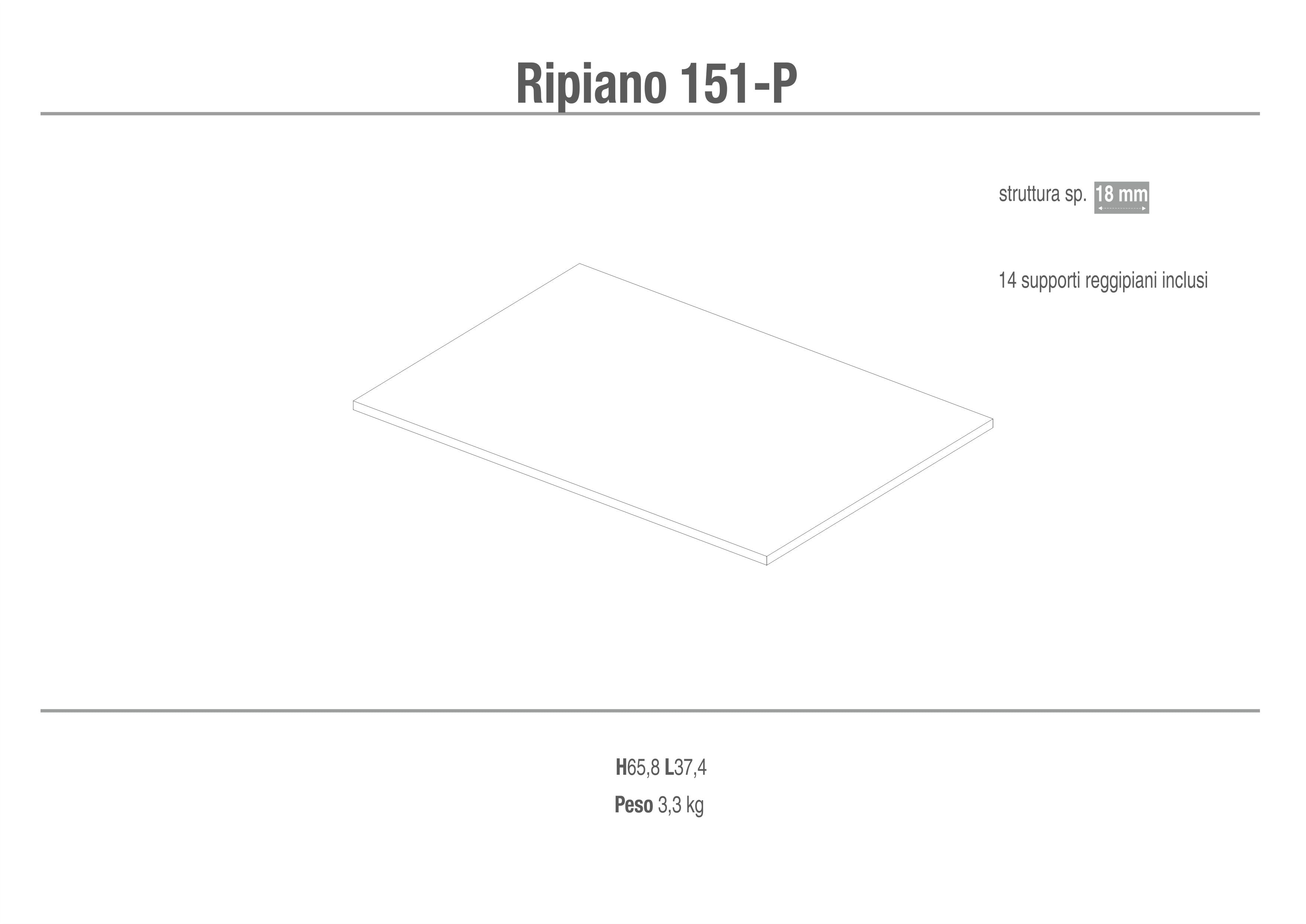 RIPIANO CON SUPPORTI 151OS-P