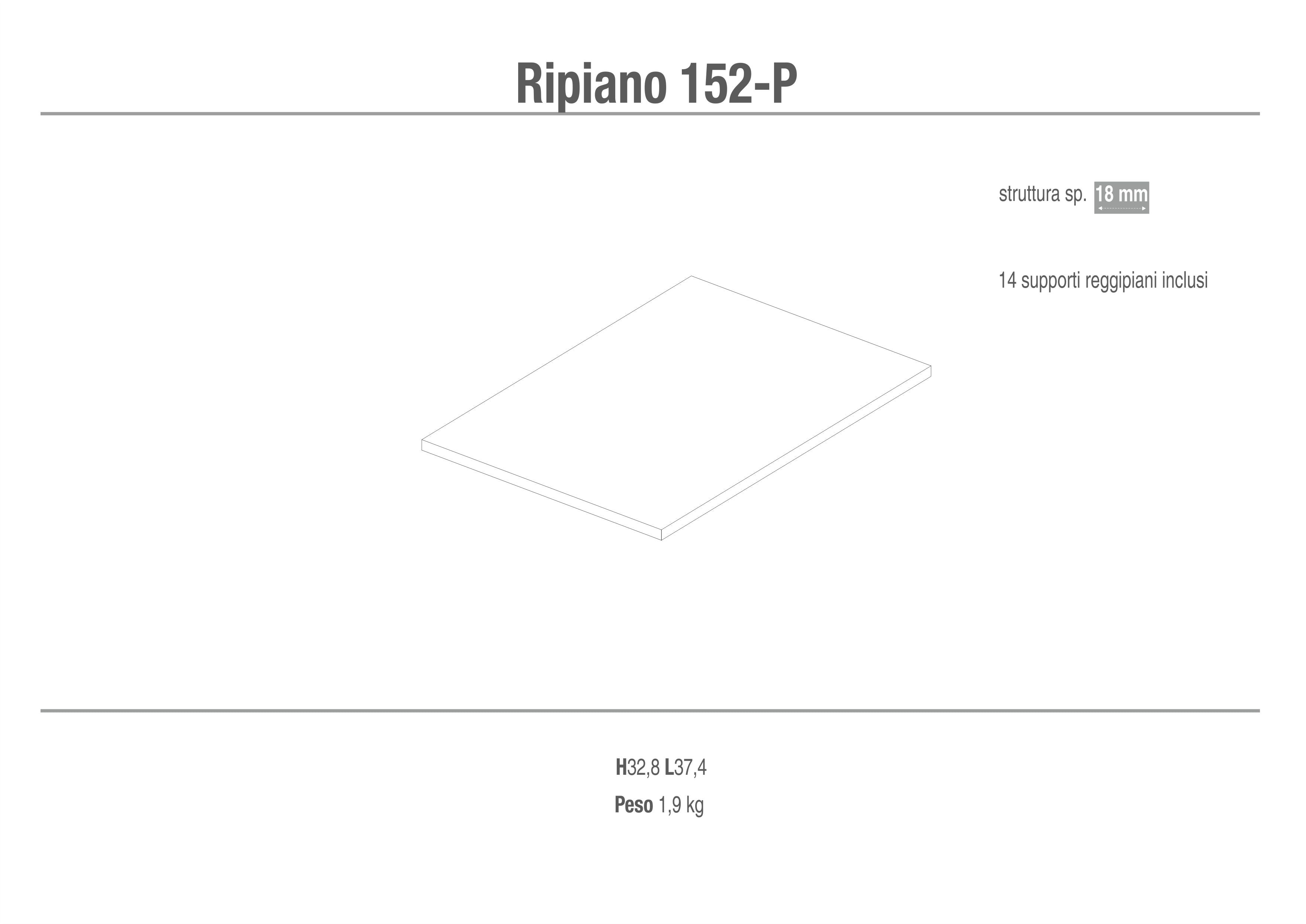 RIPIANO CON SUPPORTI 152CE-P
