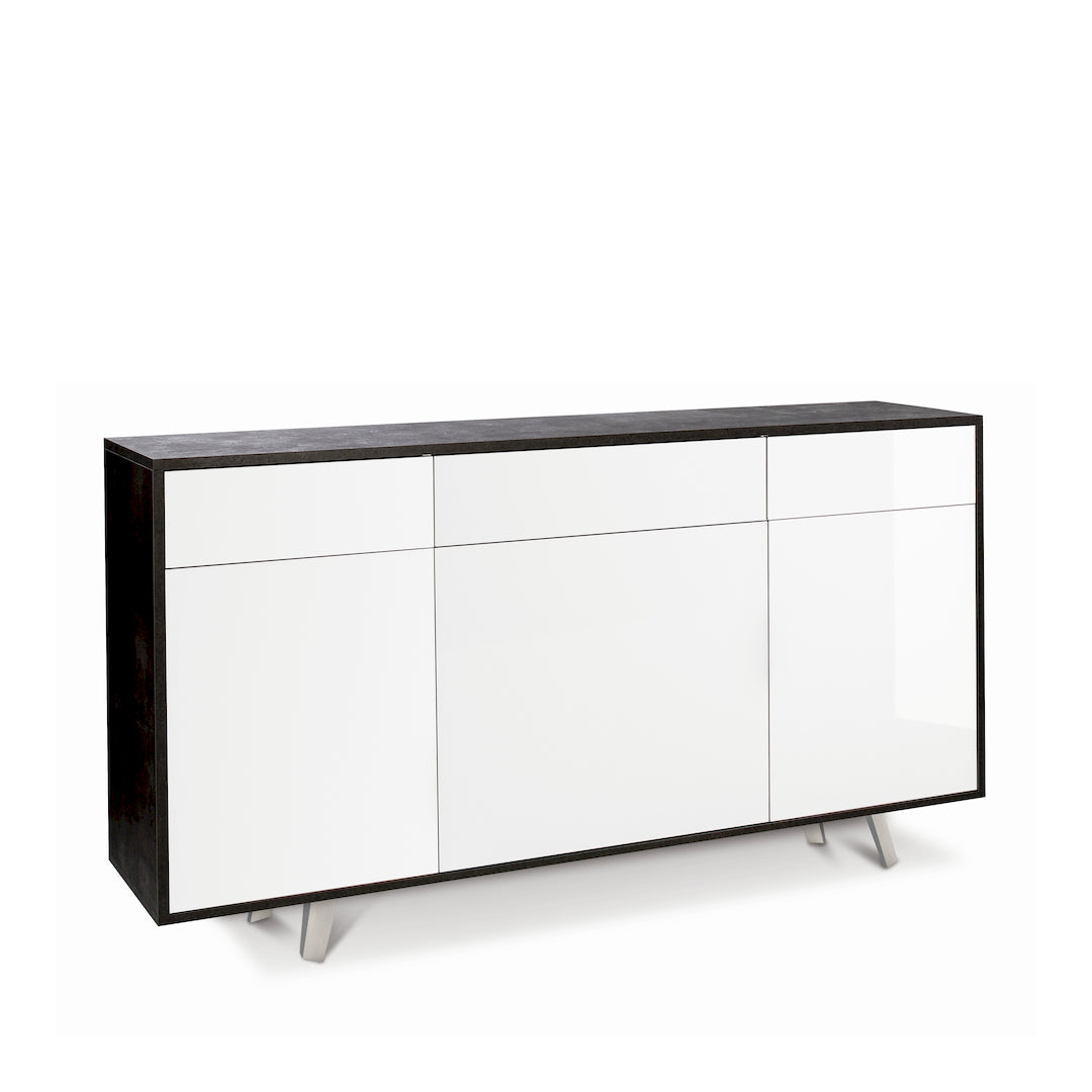 KIT ARMOIRE 3 PORTES 3 TIROIRS 7076K-C