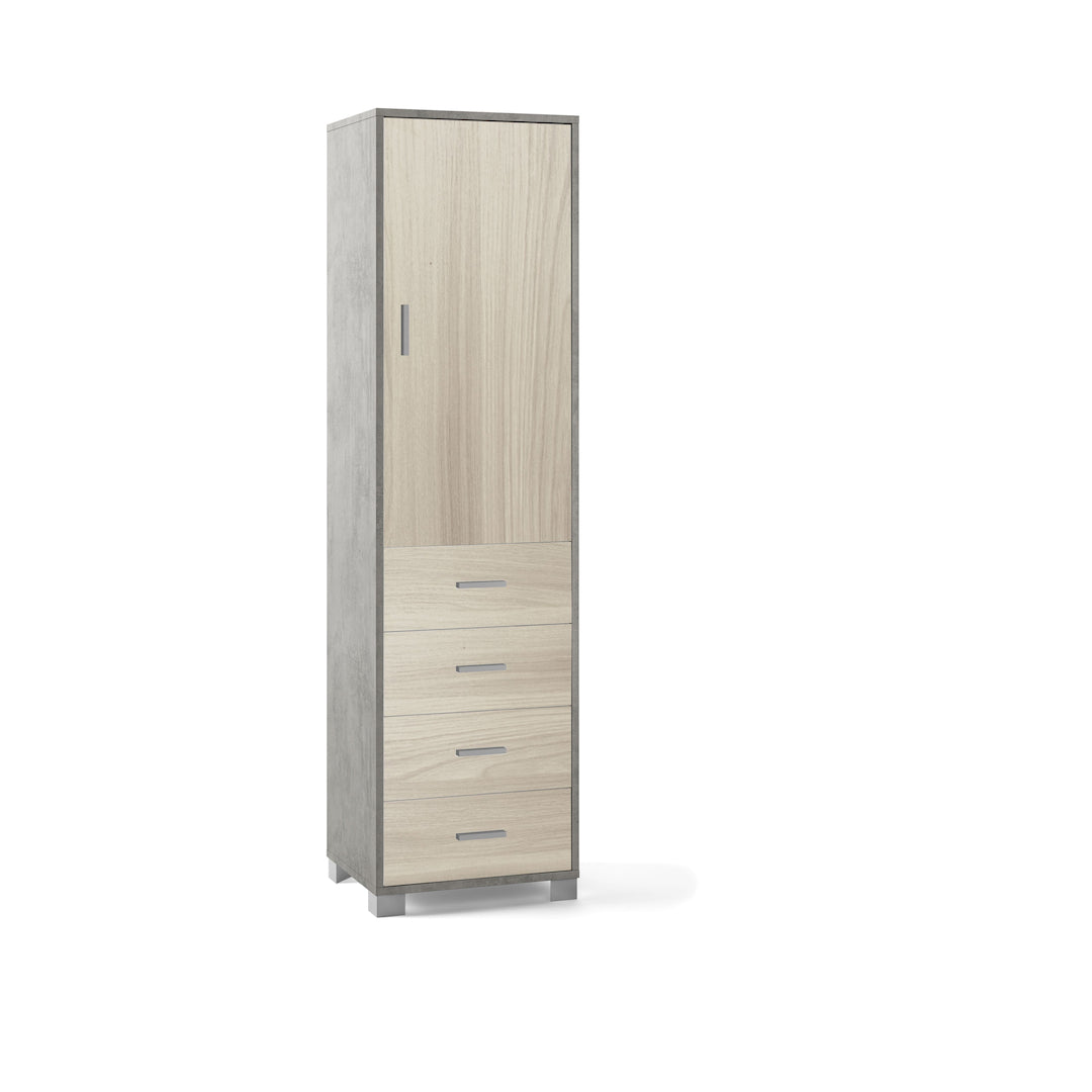 COLUMN 1 DOOR 4 DRAWERS 735-C