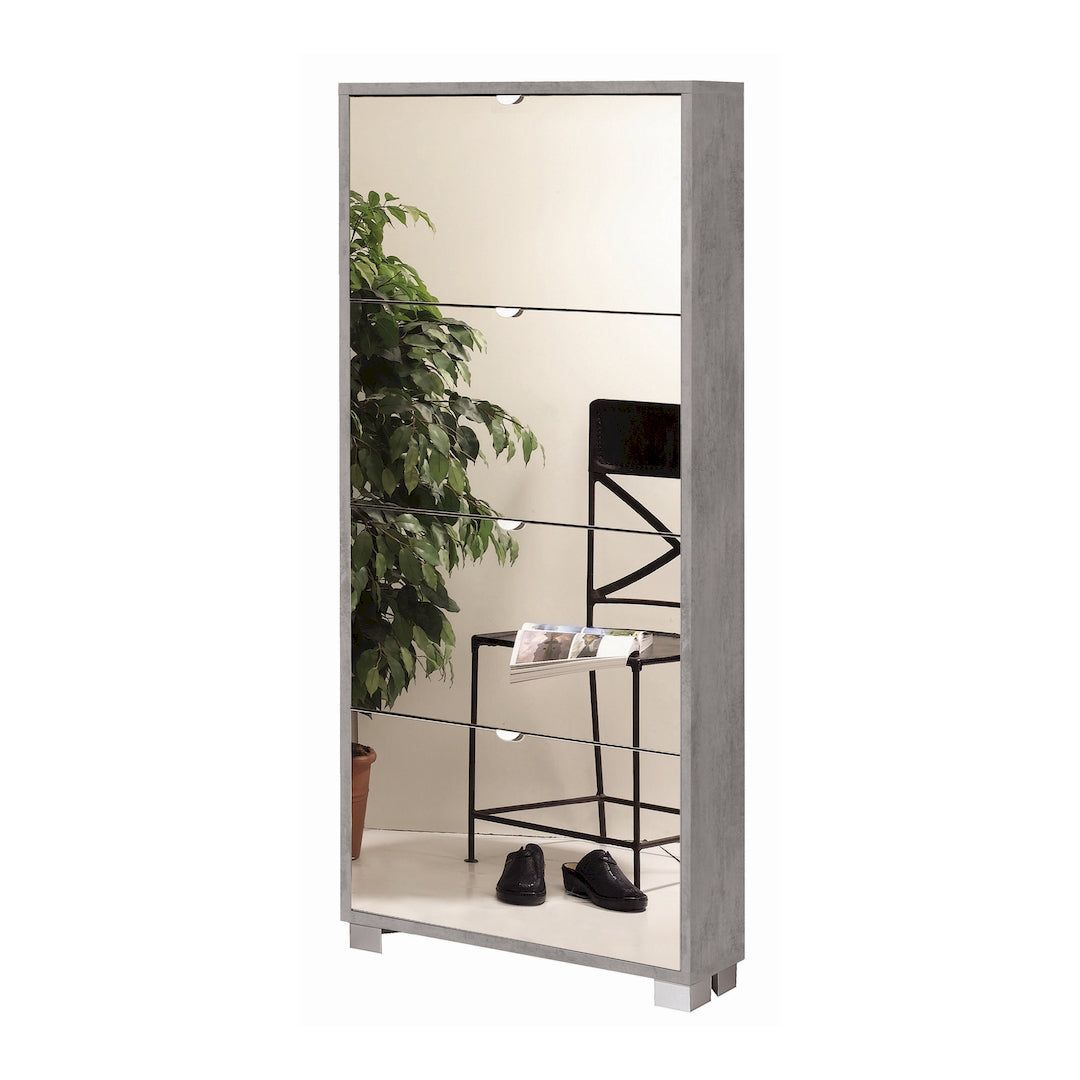 RANGE-CHAUSSURES 4 PORTES MIROIR P.18 754SP-C