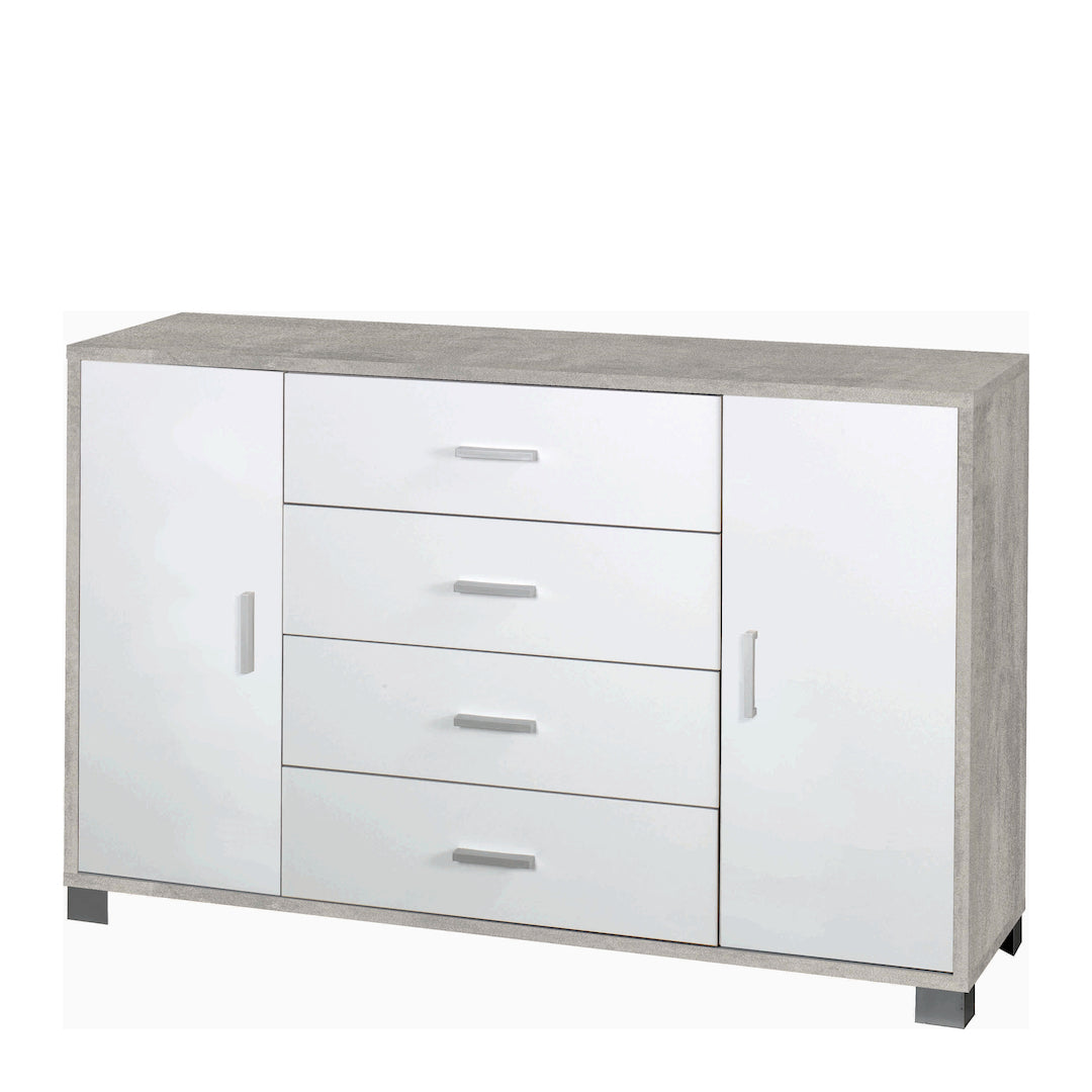 ARMOIRE 2 PORTES 4 TIROIRS 775-C