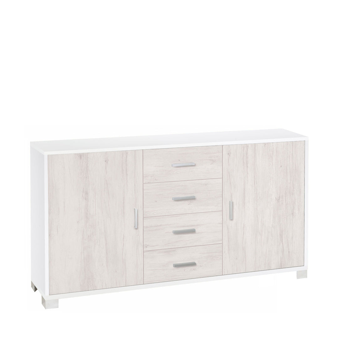 ARMOIRE 2 PORTES 4 TIROIRS 779-C