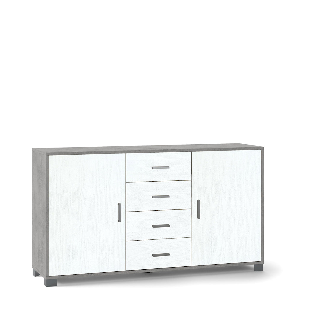 ARMOIRE 2 PORTES 4 TIROIRS 779-C