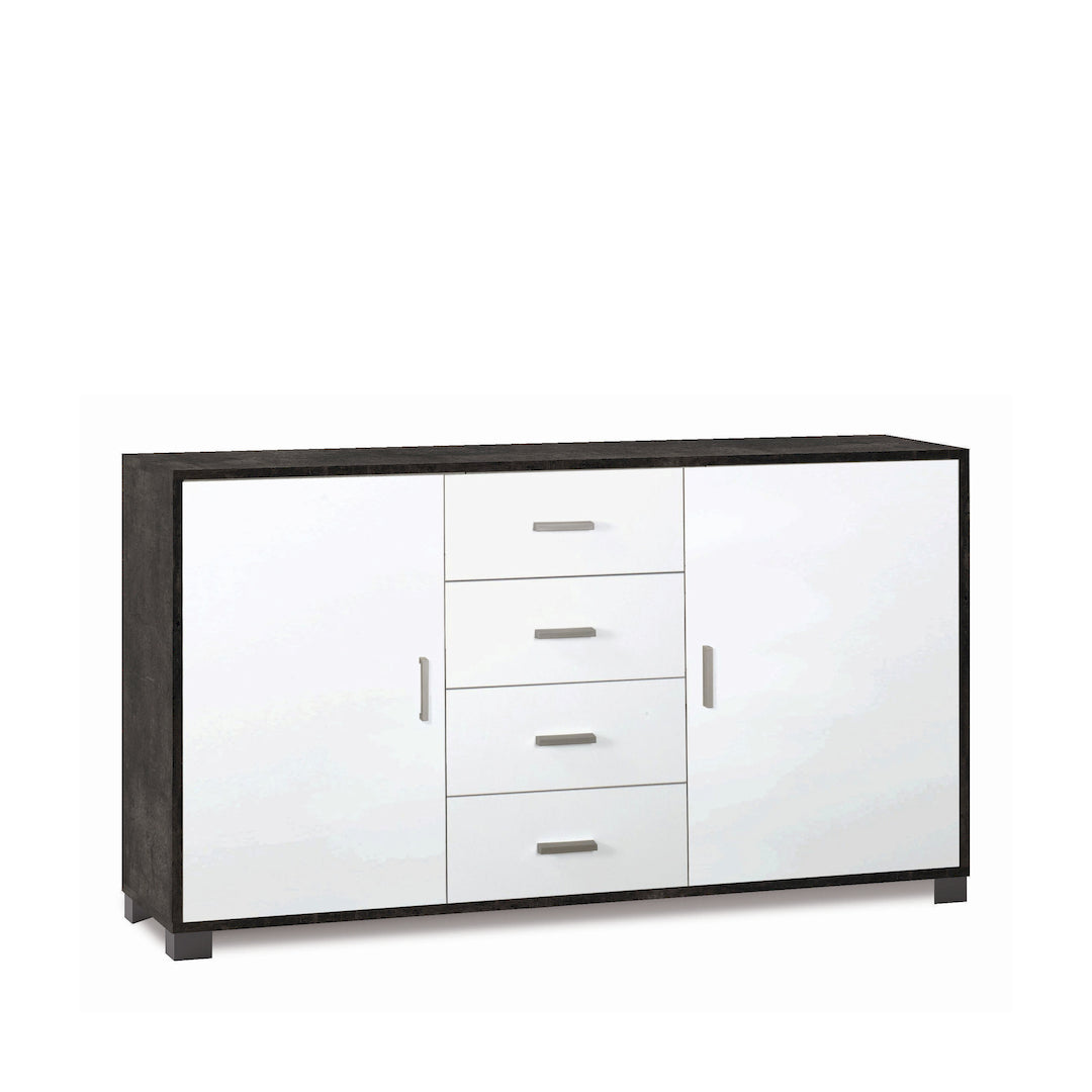 ARMOIRE 2 PORTES 4 TIROIRS 779-C