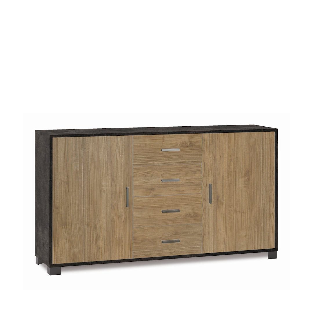 ARMOIRE 2 PORTES 4 TIROIRS 779-C