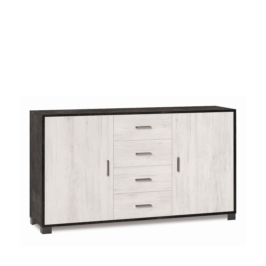ARMOIRE 2 PORTES 4 TIROIRS 779-C