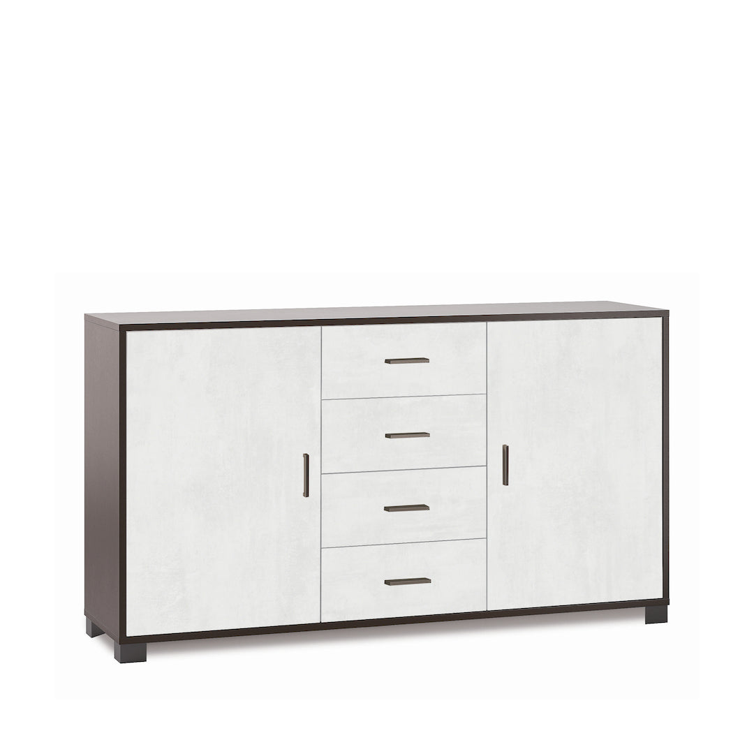 ARMOIRE 2 PORTES 4 TIROIRS 779-C