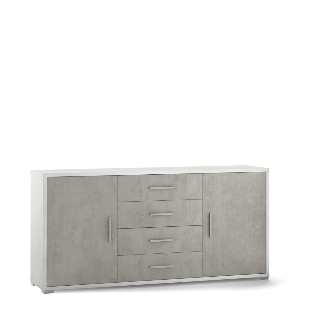 KIT D'ARMOIRE 2 PORTES 4 TIROIRS DB804K-C