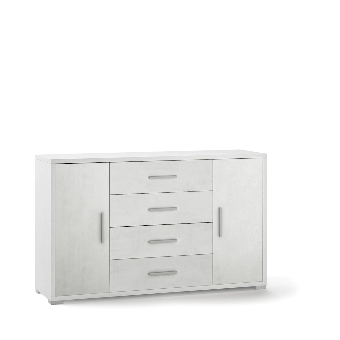 ARMOIRE 2 PORTES 4 TIROIRS DB875-C