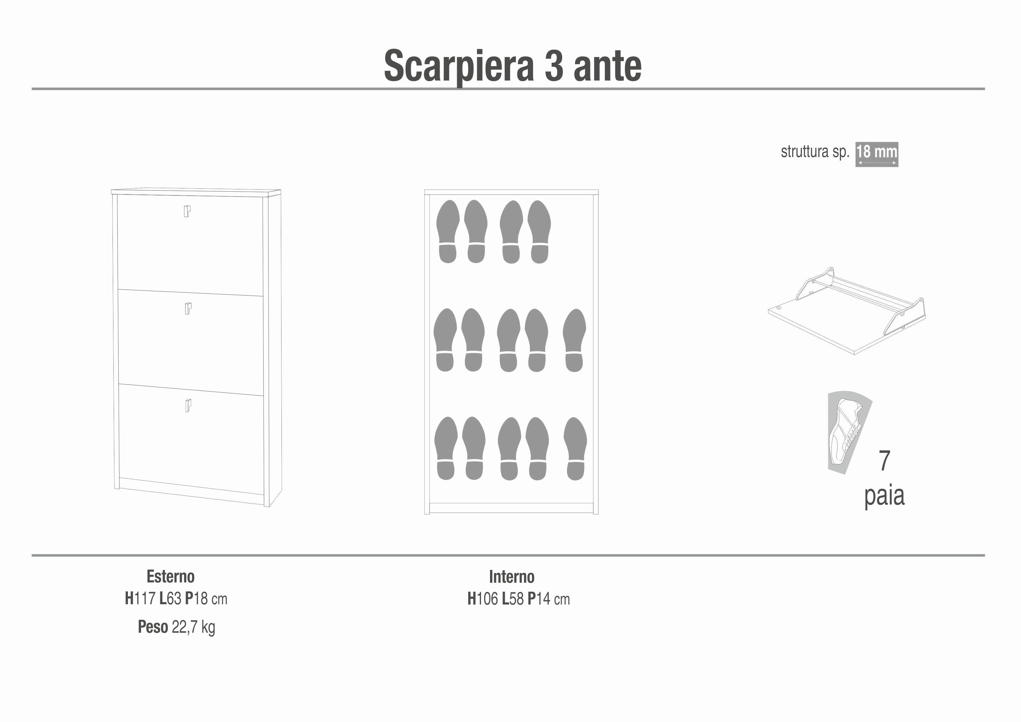 SCARPIERA 3 ANTE KIT SK553K