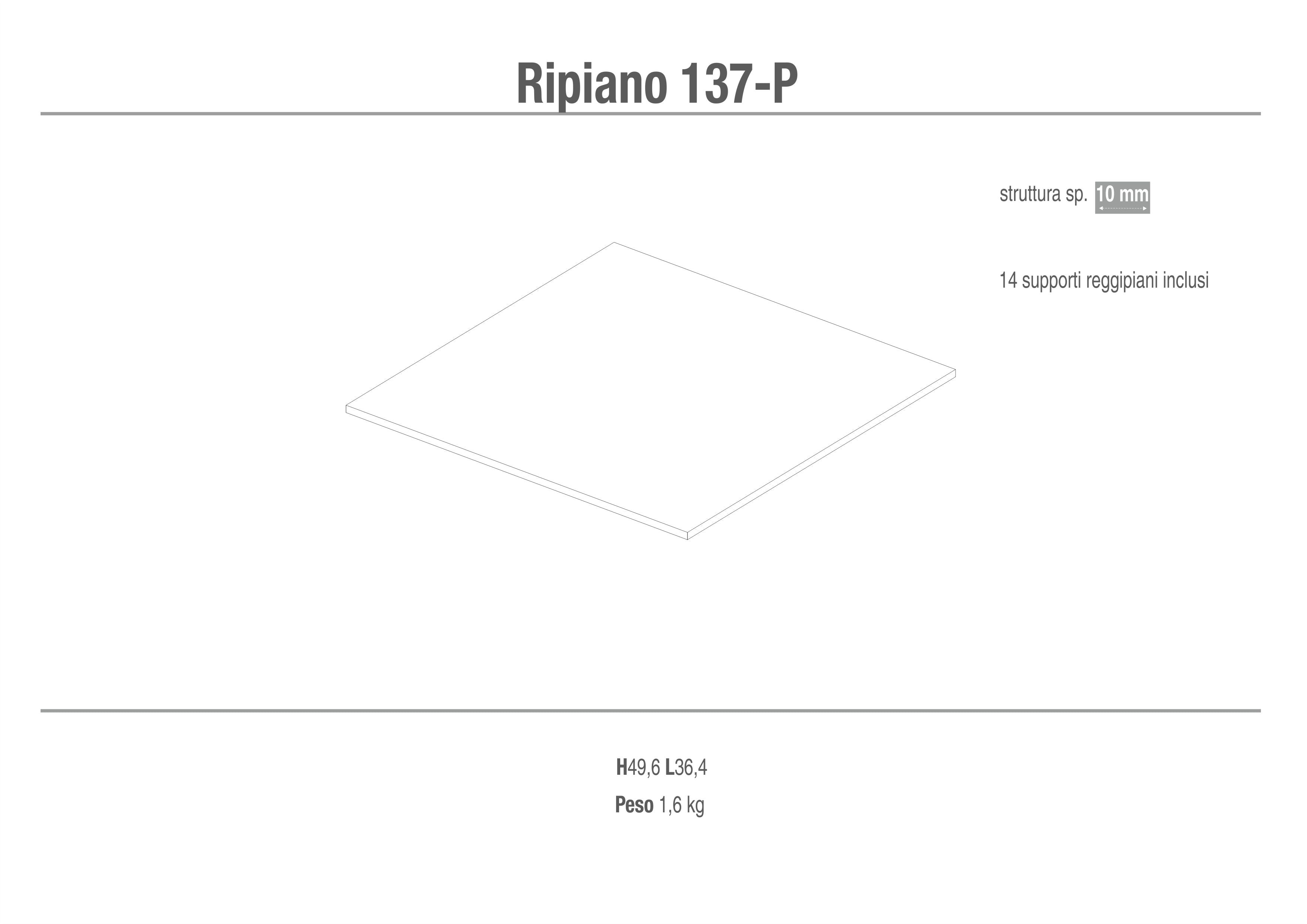 RIPIANO CON SUPPORTI 137-P