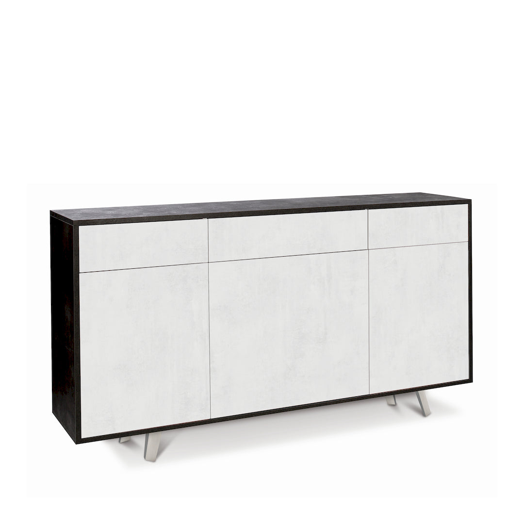 KIT ARMOIRE 3 PORTES 3 TIROIRS 7076K-C