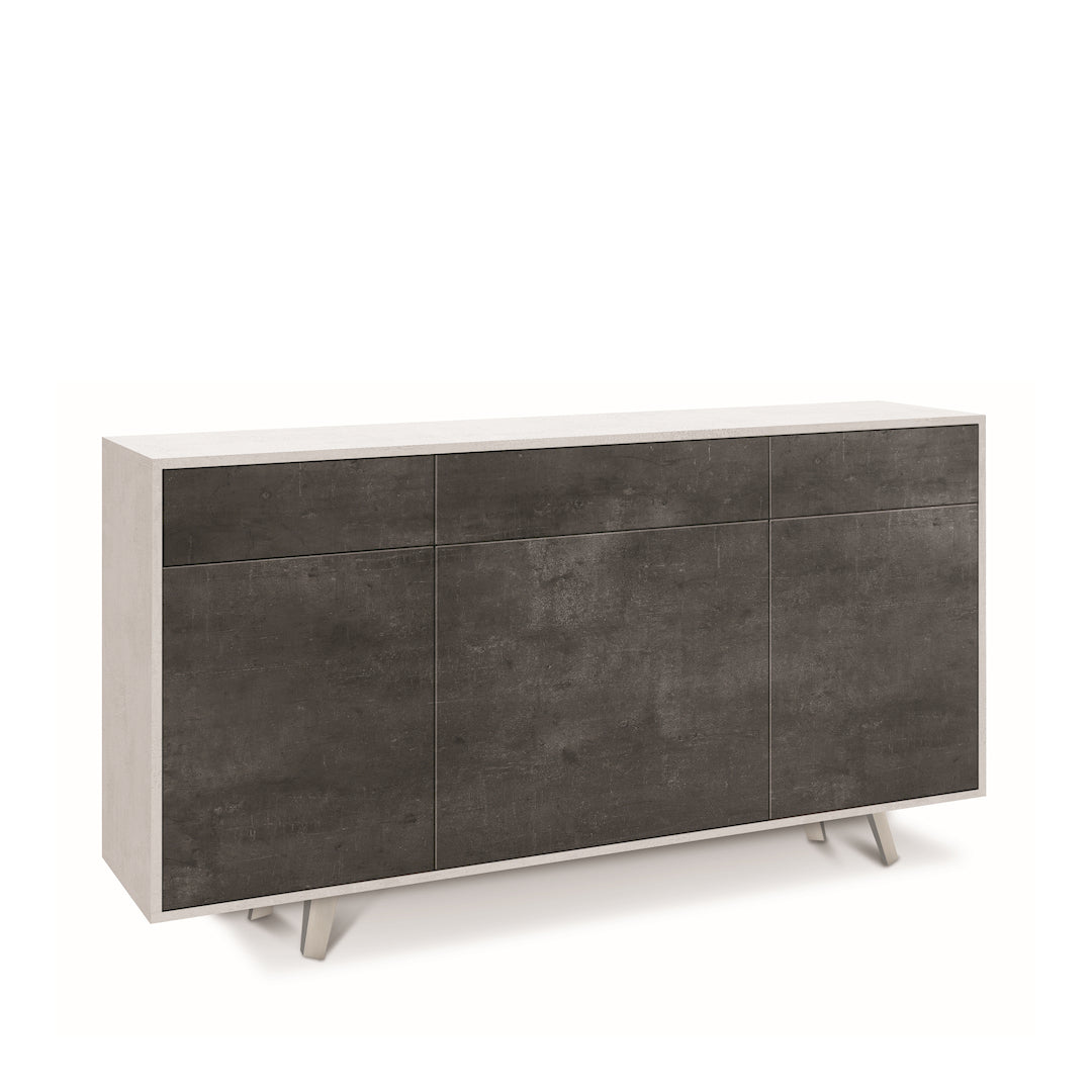 KIT ARMOIRE 3 PORTES 3 TIROIRS 7076K-C