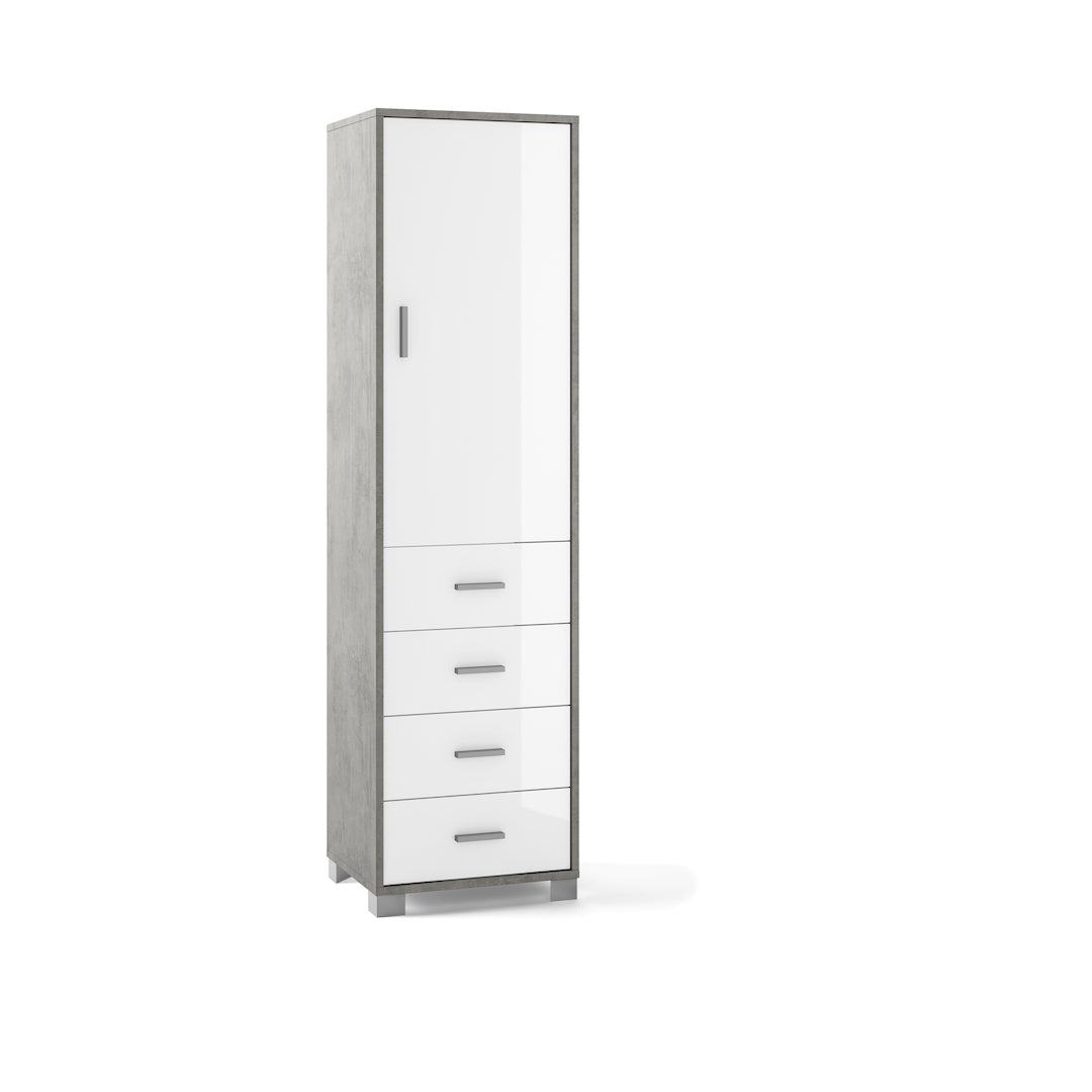 COLUMN 1 DOOR 4 DRAWERS 735-C