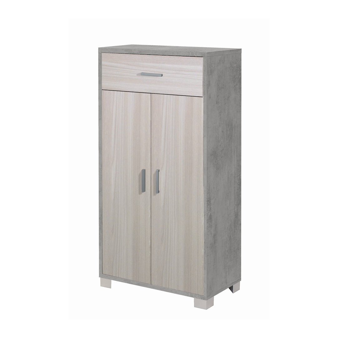 ARMOIRE 2 PORTES 1 TIROIR 741-C