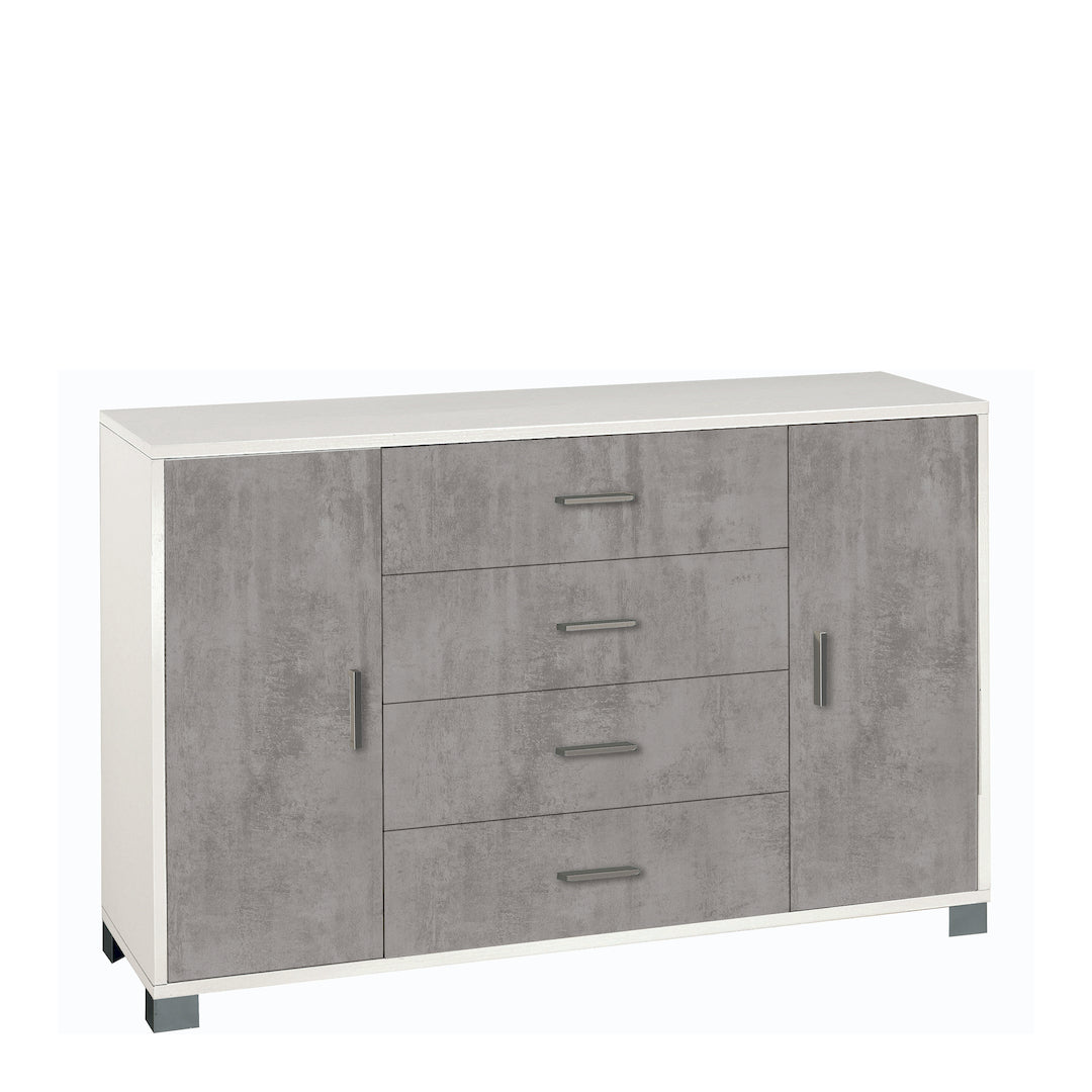 ARMOIRE 2 PORTES 4 TIROIRS 775-C