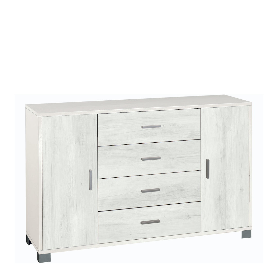ARMOIRE 2 PORTES 4 TIROIRS 775-C