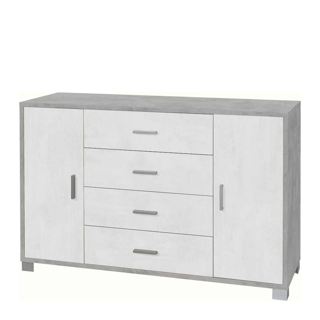 ARMOIRE 2 PORTES 4 TIROIRS 775-C