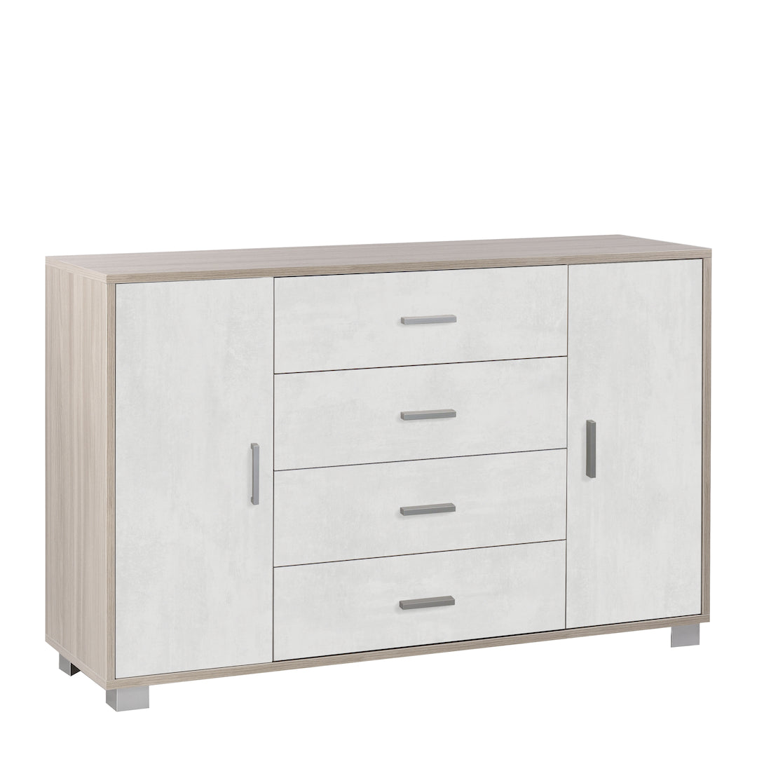 ARMOIRE 2 PORTES 4 TIROIRS 775-C