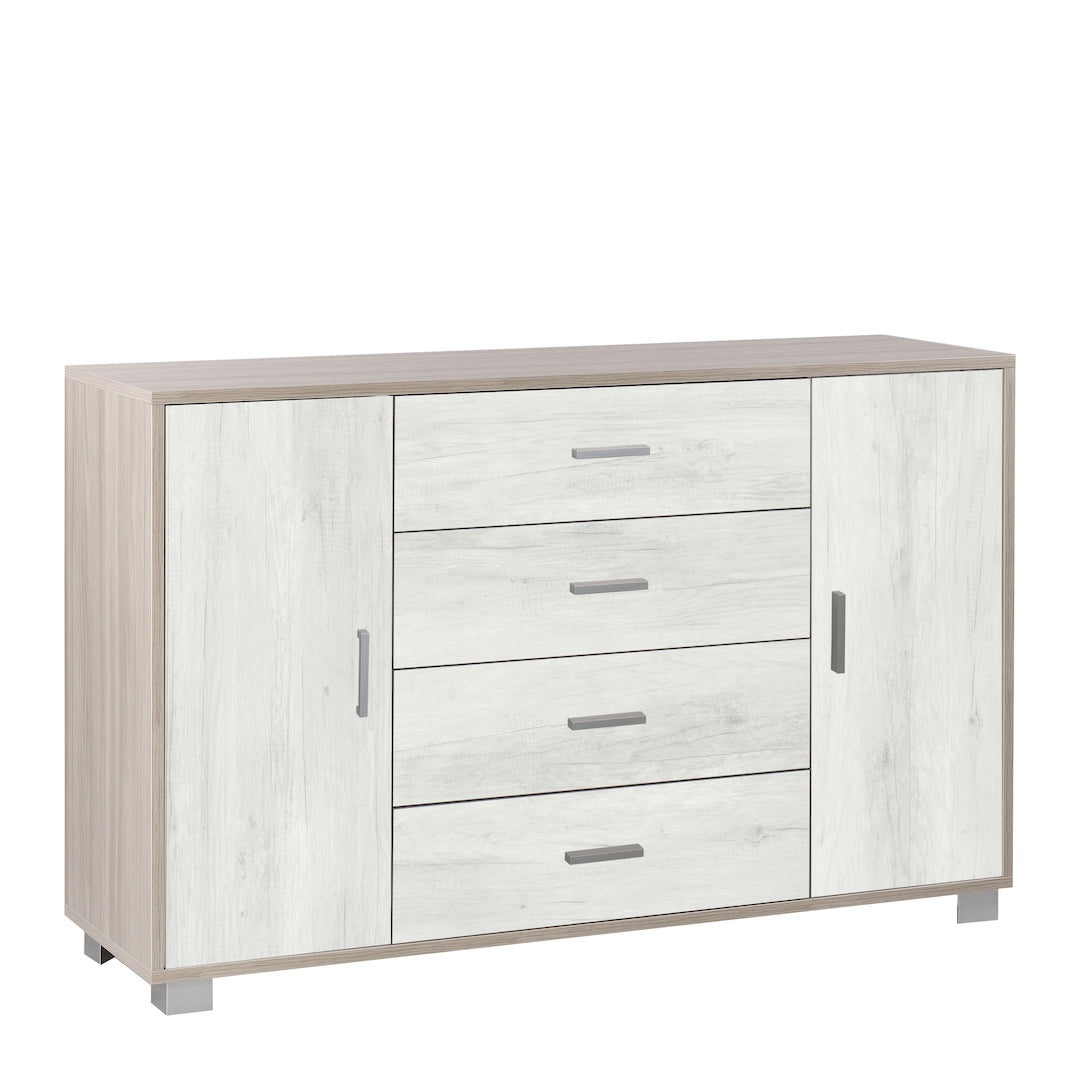 ARMOIRE 2 PORTES 4 TIROIRS 775-C