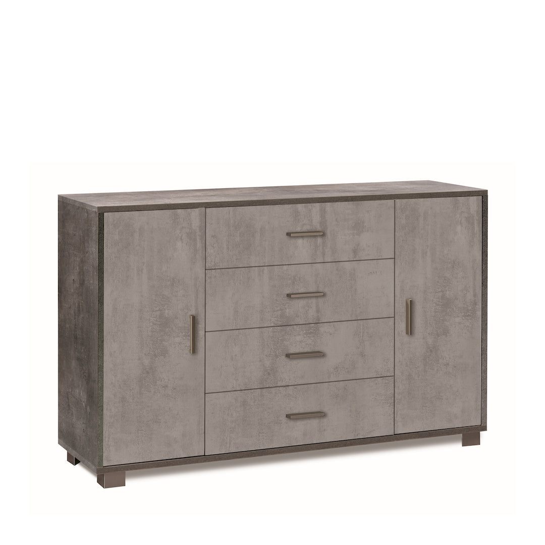 ARMOIRE 2 PORTES 4 TIROIRS 775-C