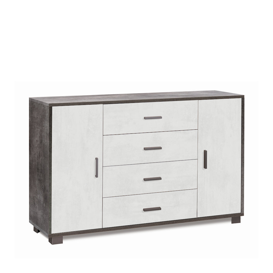 ARMOIRE 2 PORTES 4 TIROIRS 775-C