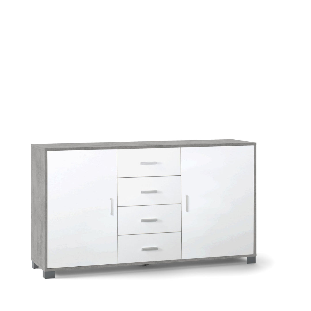 ARMOIRE 2 PORTES 4 TIROIRS 779-C
