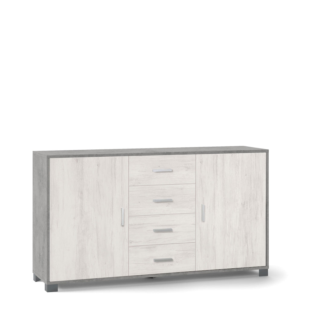 ARMOIRE 2 PORTES 4 TIROIRS 779-C