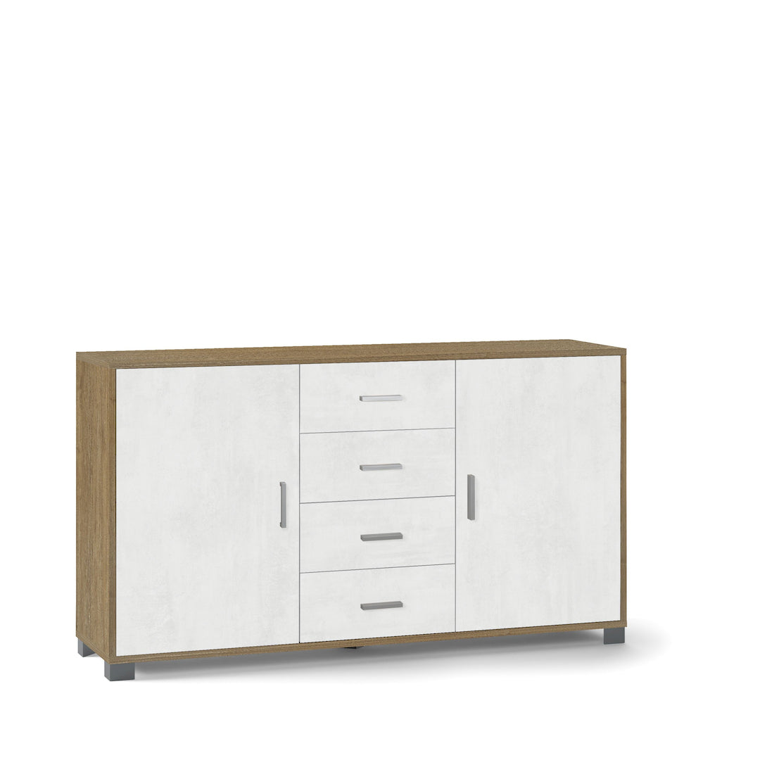 ARMOIRE 2 PORTES 4 TIROIRS 779-C