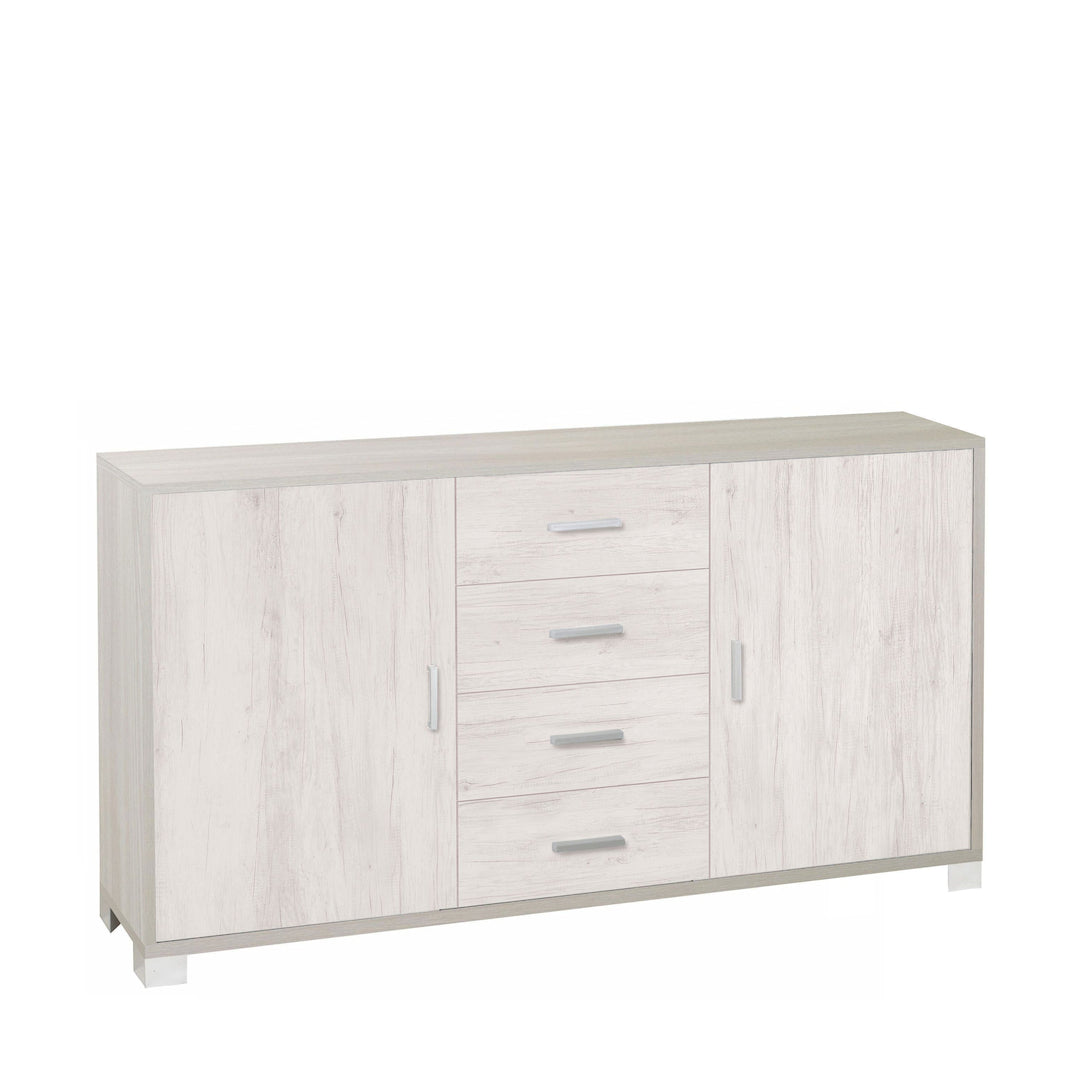 ARMOIRE 2 PORTES 4 TIROIRS 779-C