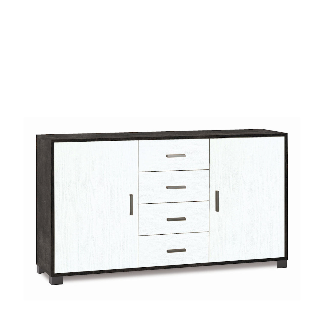 ARMOIRE 2 PORTES 4 TIROIRS 779-C