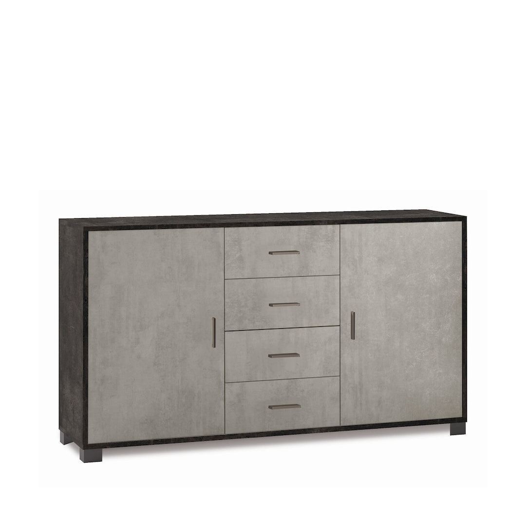 ARMOIRE 2 PORTES 4 TIROIRS 779-C