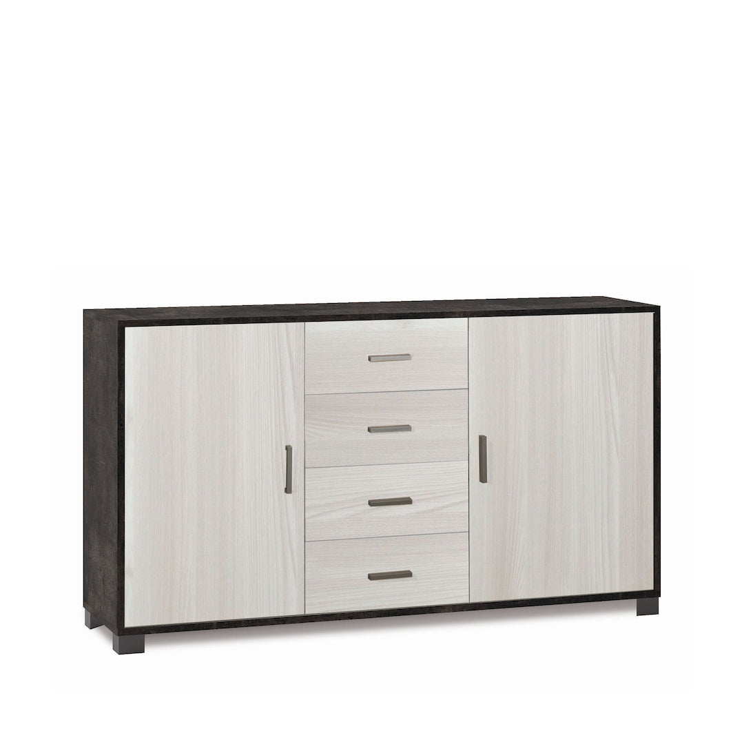 ARMOIRE 2 PORTES 4 TIROIRS 779-C