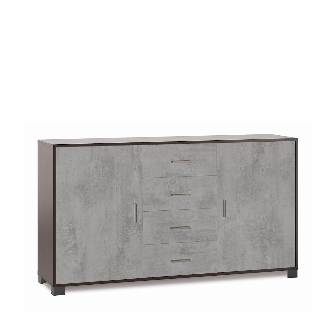 ARMOIRE 2 PORTES 4 TIROIRS 779-C