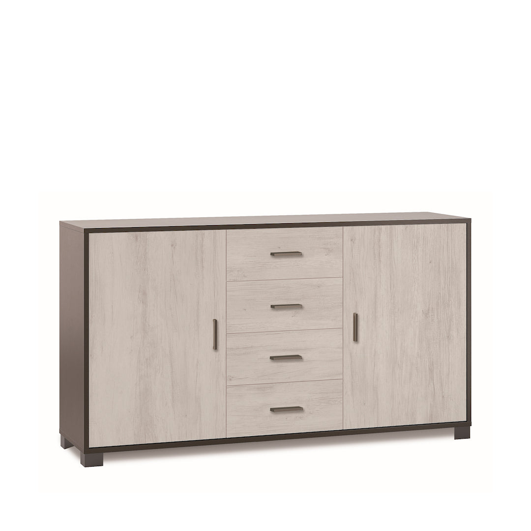 ARMOIRE 2 PORTES 4 TIROIRS 779-C