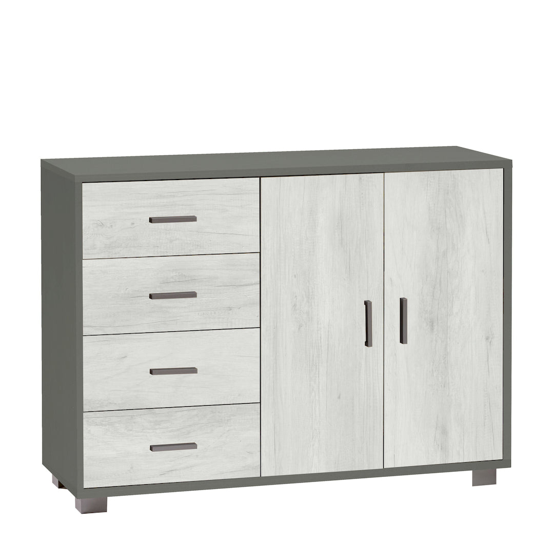 KIT D'ARMOIRE 2 PORTES 4 TIROIRS 799K-C