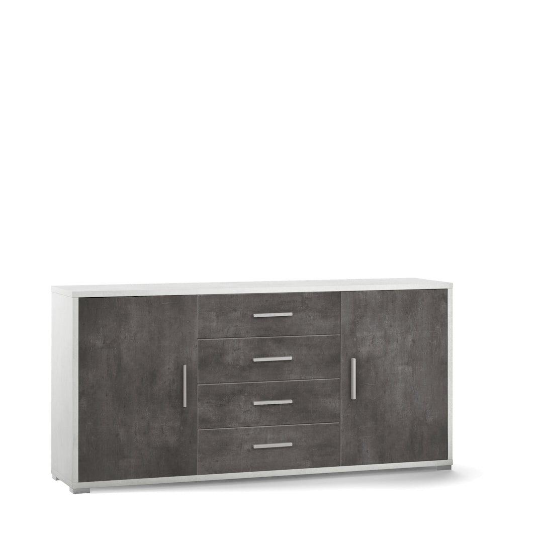 KIT D'ARMOIRE 2 PORTES 4 TIROIRS DB804K-C