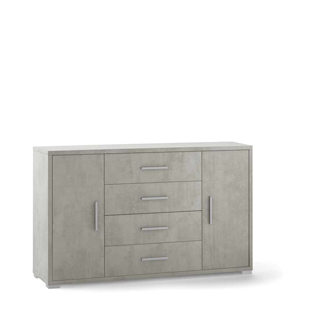 ARMOIRE 2 PORTES 4 TIROIRS DB875-C