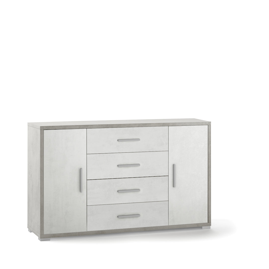 ARMOIRE 2 PORTES 4 TIROIRS DB875-C