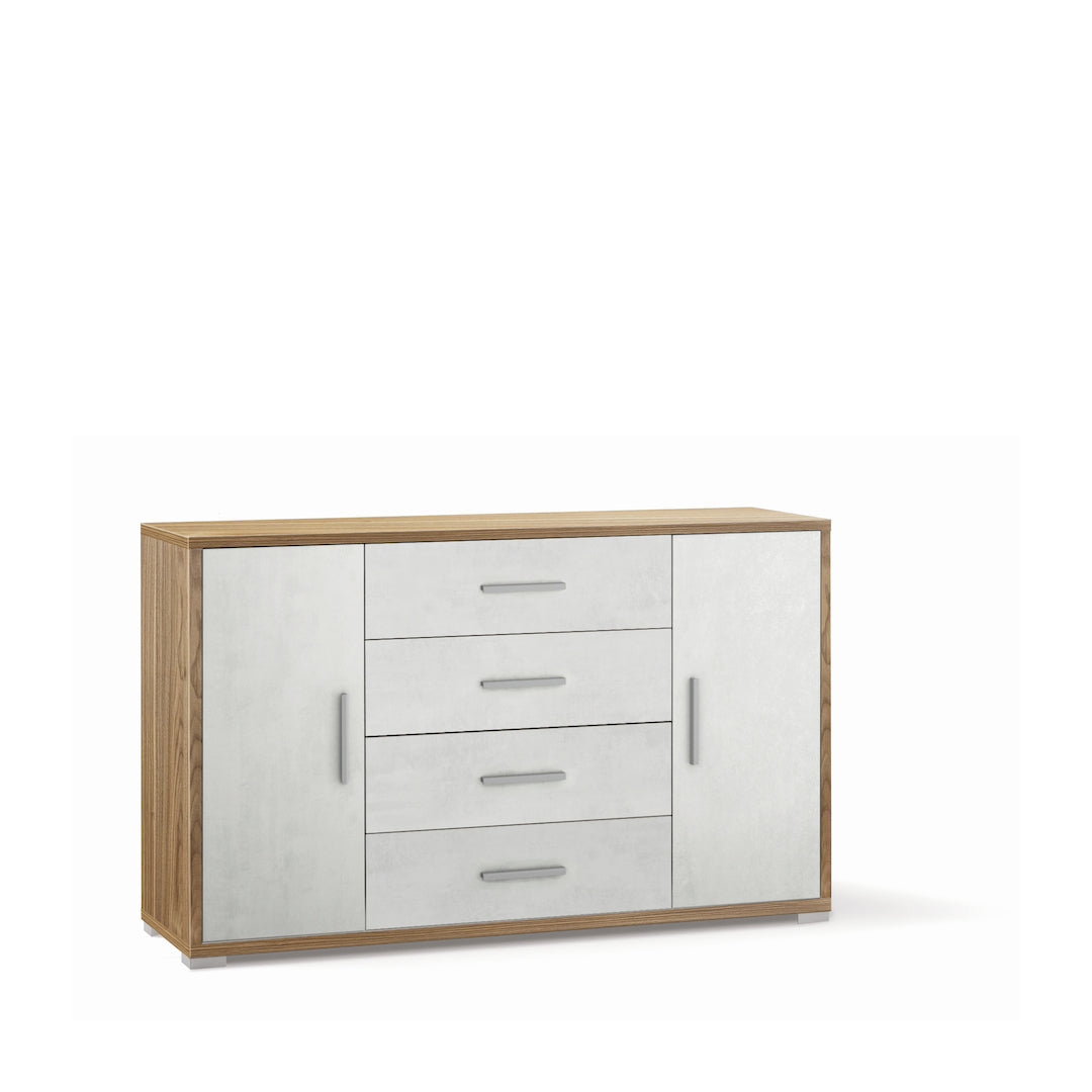 ARMOIRE 2 PORTES 4 TIROIRS DB875-C