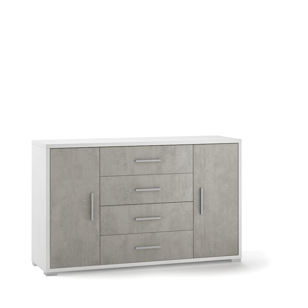 ARMOIRE 2 PORTES 4 TIROIRS DB875-C