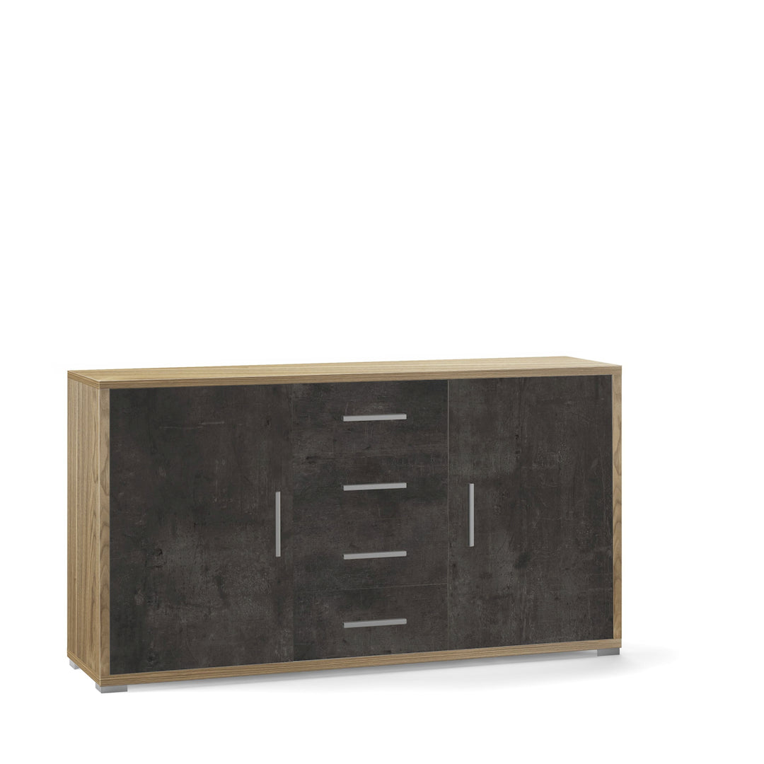 ARMOIRE 2 PORTES 4 TIROIRS DB879-C