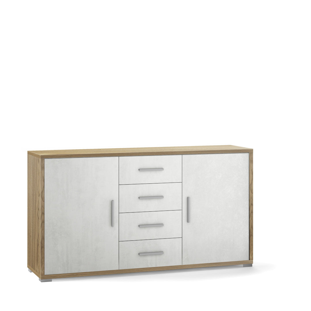 ARMOIRE 2 PORTES 4 TIROIRS DB879-C