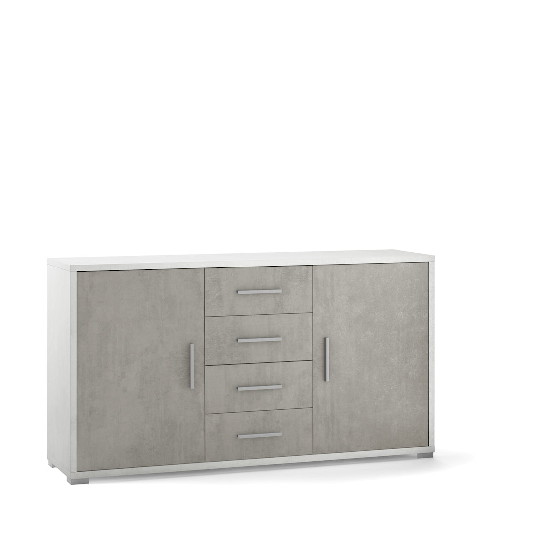ARMOIRE 2 PORTES 4 TIROIRS DB879-C
