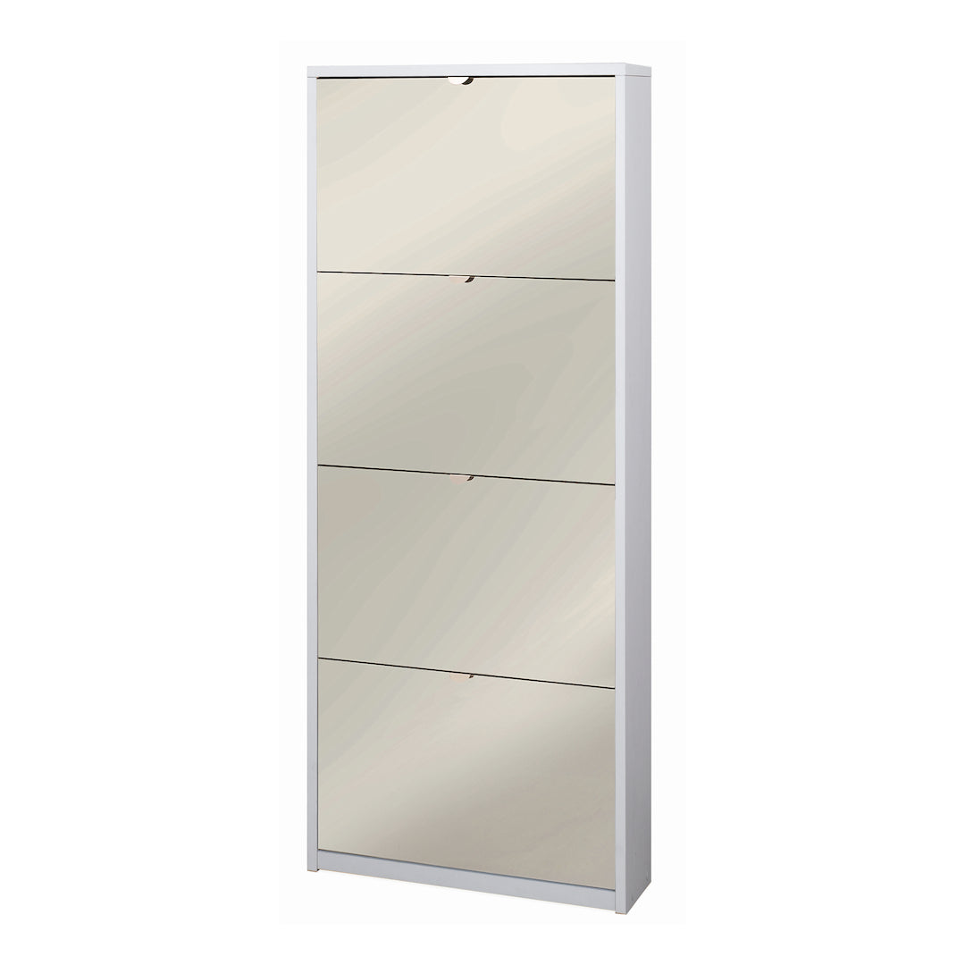 Étagère à chaussures 4 portes avec miroir et kit SK554SPK-C