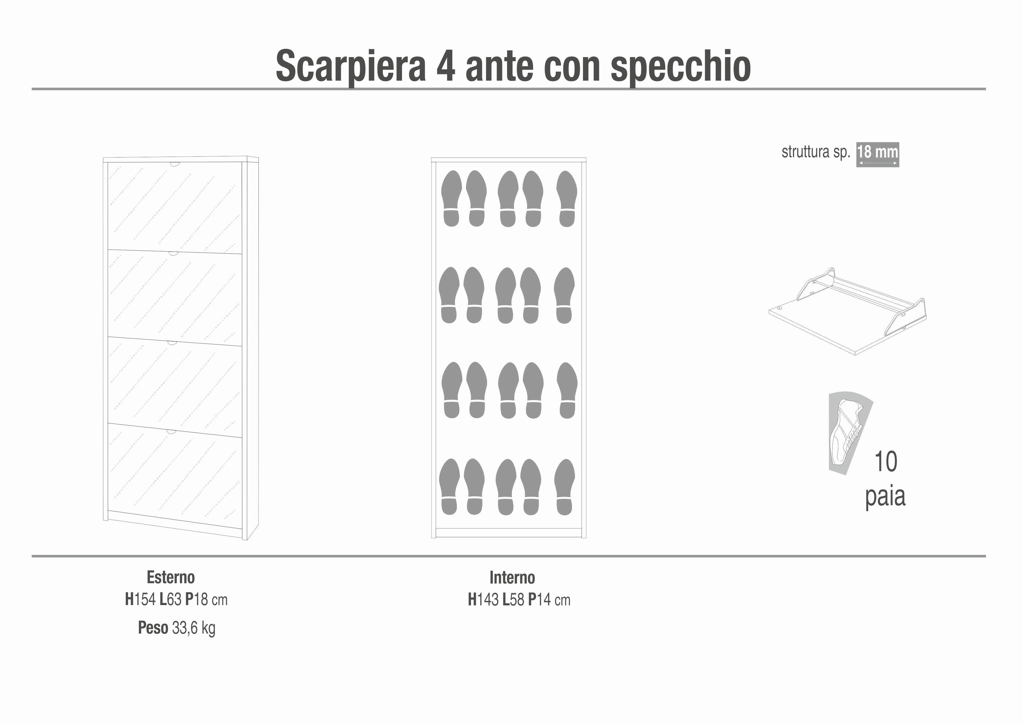 SCARPIERA 4 ANTE KIT SK554K